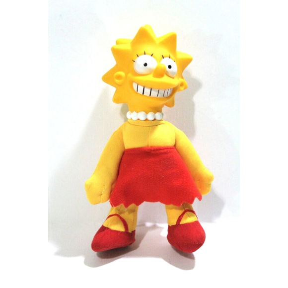 1990 Burger King Lisa Simpson Collectible Doll Meet the Simpsons Toy 8" Plush - Picture 1 of 7